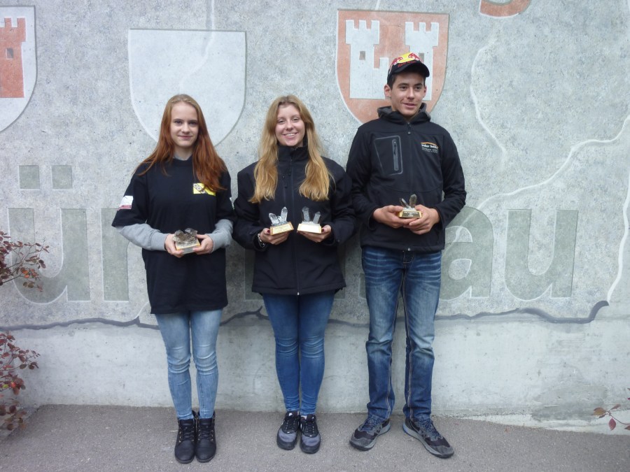 1-3 Rang Oberl. JS Tag 2017 Brünnlisau vl.nr 2. Rang Steudler Anja SG Krattigen, 1. Rang Hungerbühler Tina MS Unterseen, 3. Rang Oerli Florian FS Homberg-Buchen